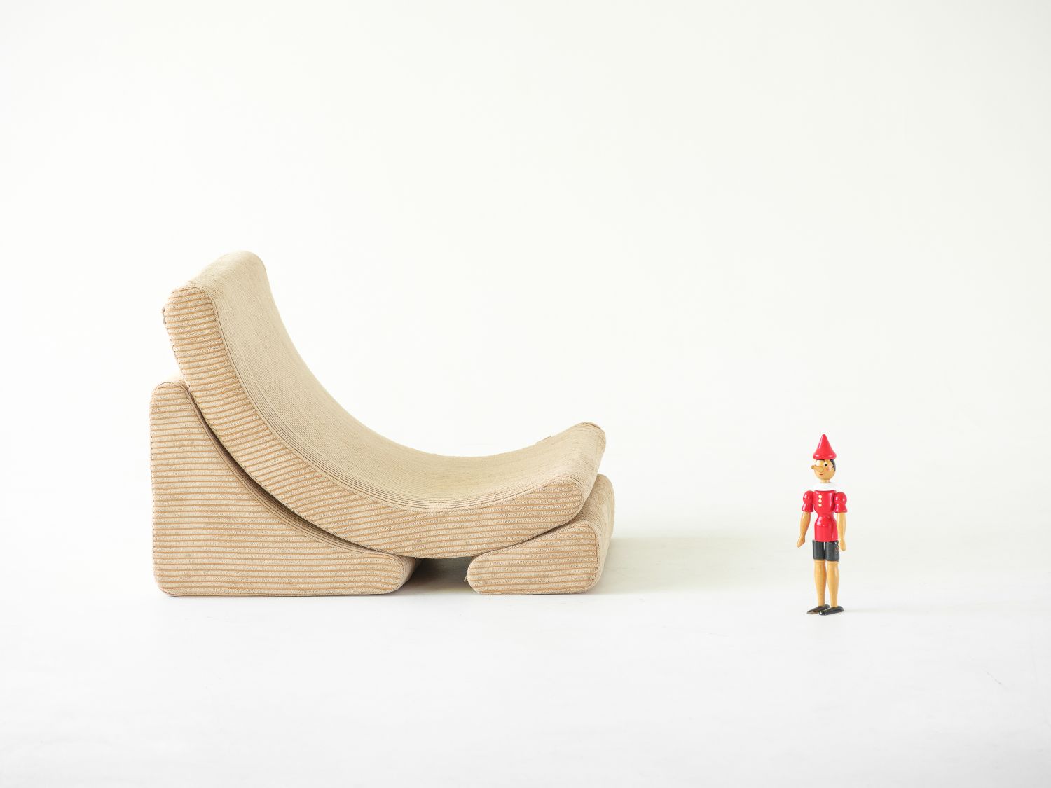 Mond Kindersessel Breitcord Brauner Zucker Wigiwama