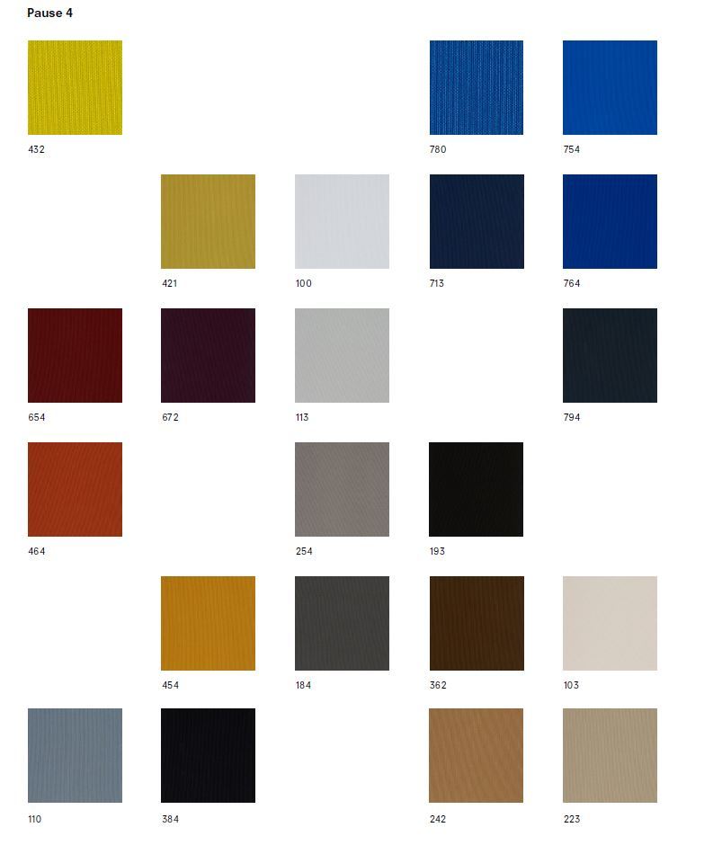 Stoffmusterkarte Pause 4 Kvadrat