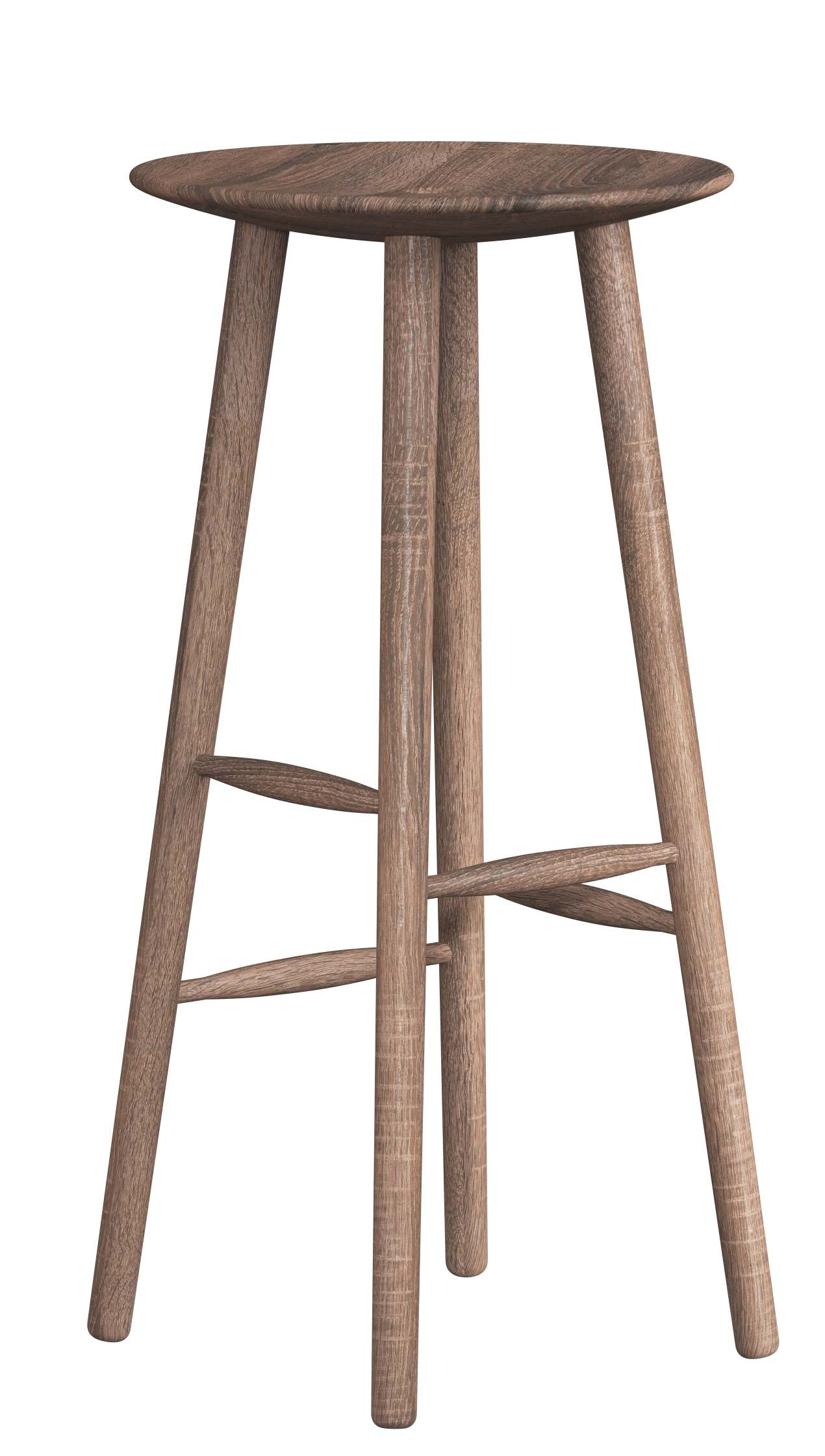 DI Volo / DIVOLO Barstool Barhocker H 75 cm novoform Eiche dunkel gebeizt