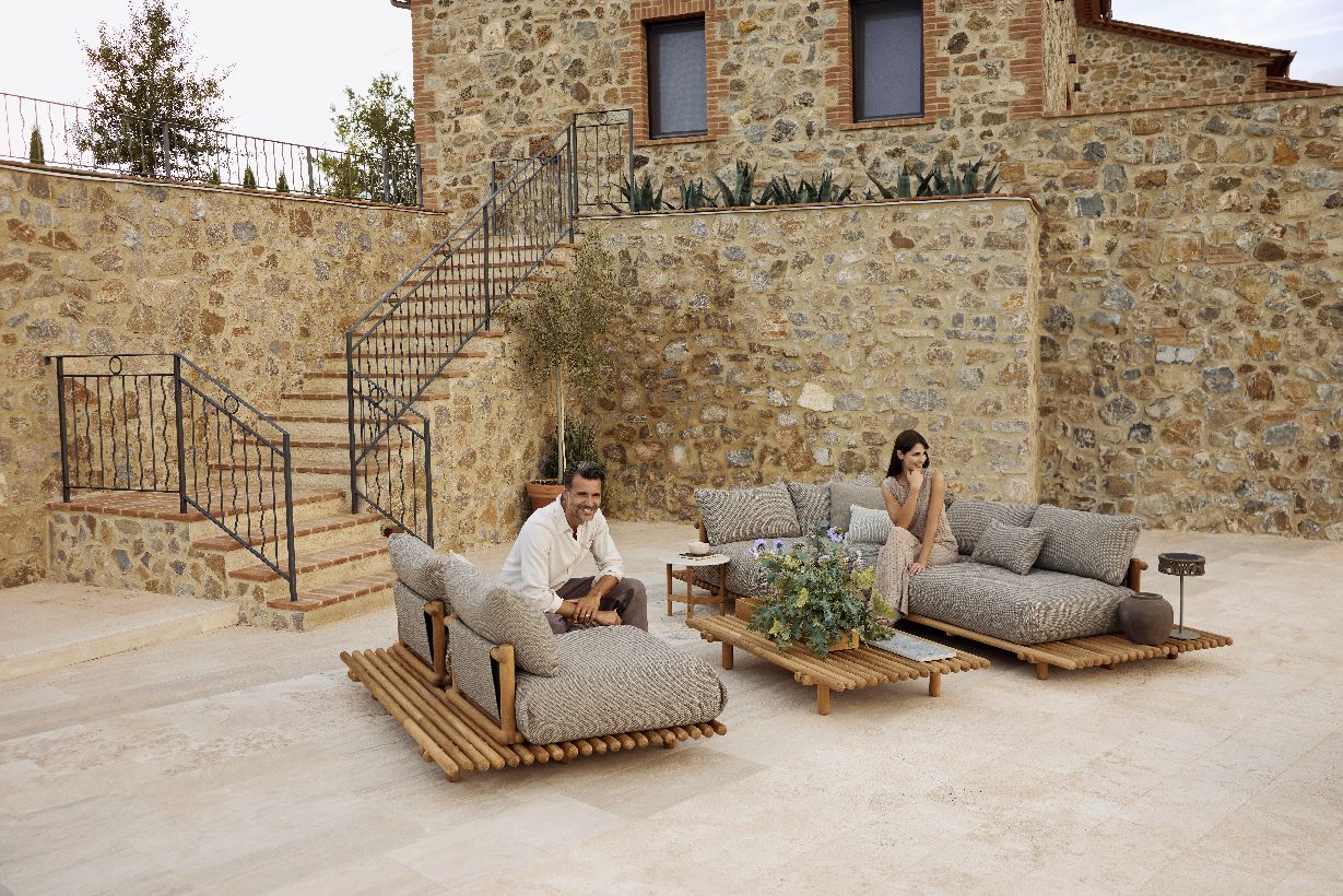 Sticks Platform Ecksofa Outdoor Cane-Line 