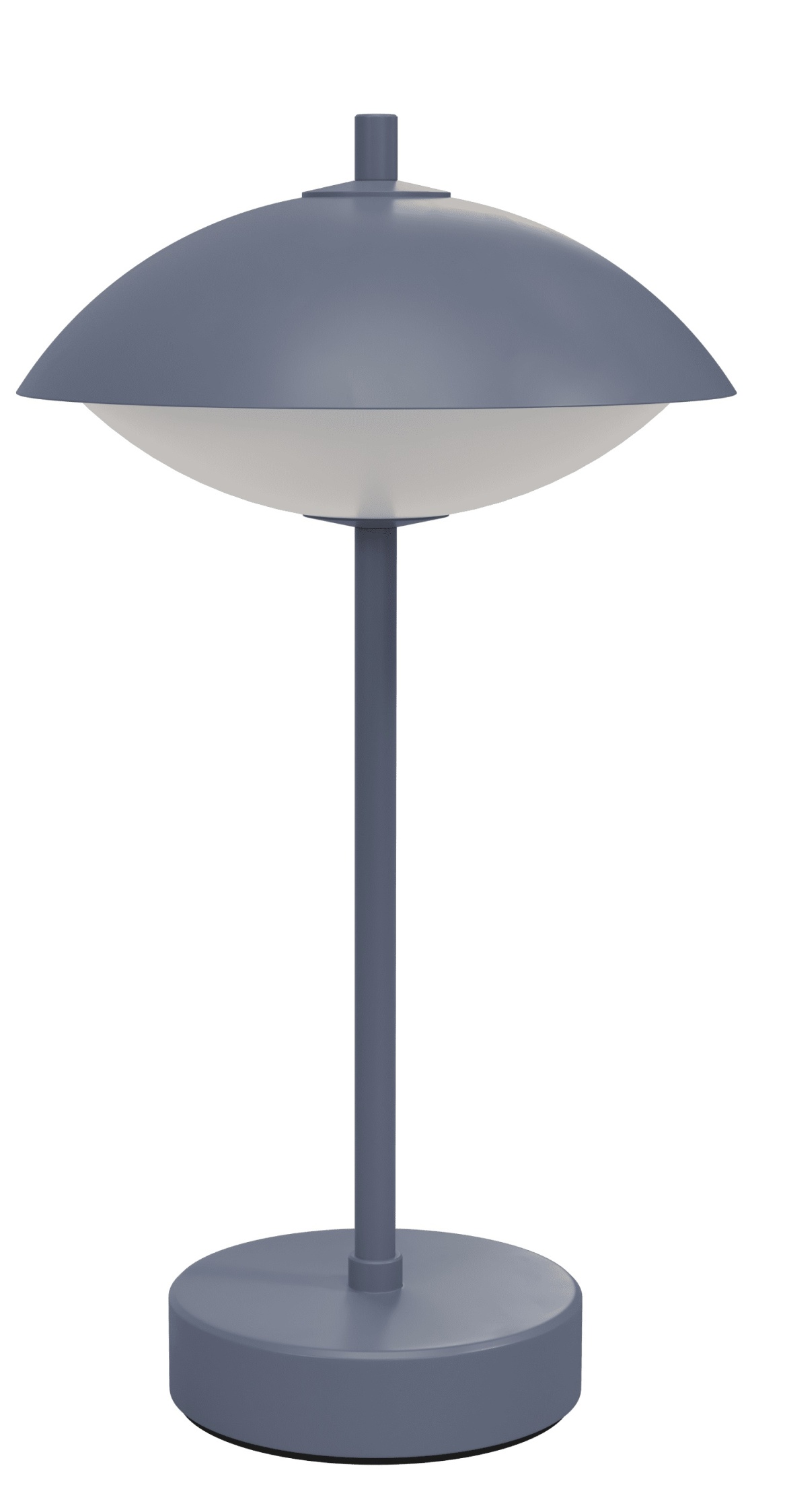 Clam Tischleuchte in Dusk Blue von Fritz Hansen: Moderne, tragbare Akkuleuchte für Innenräume.