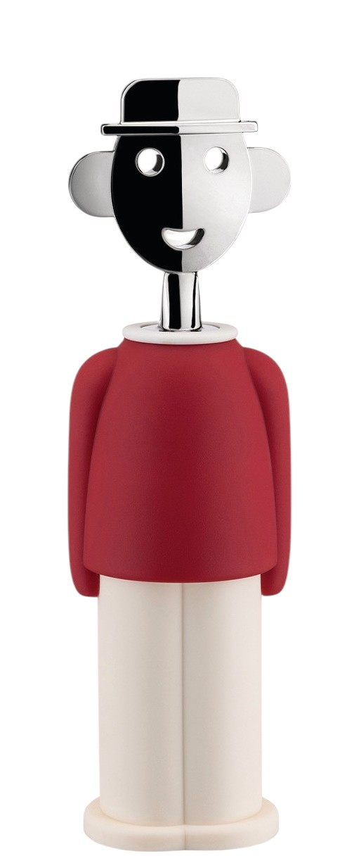 Alessandro M. Korkenzieher rot und weiß Alessi