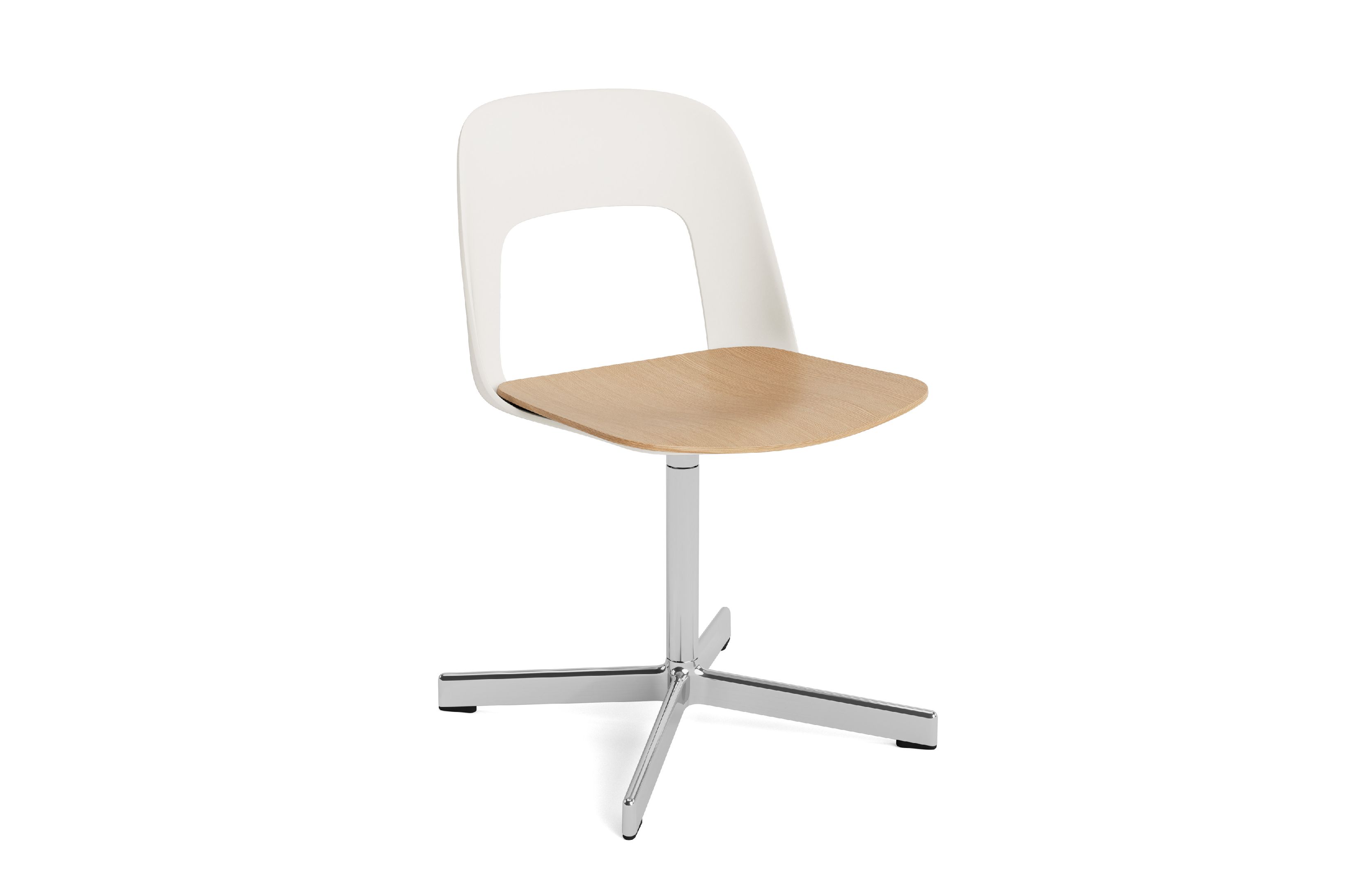 Layout Side Chair 132 4-Stern Drehfuß Stuhl Hay