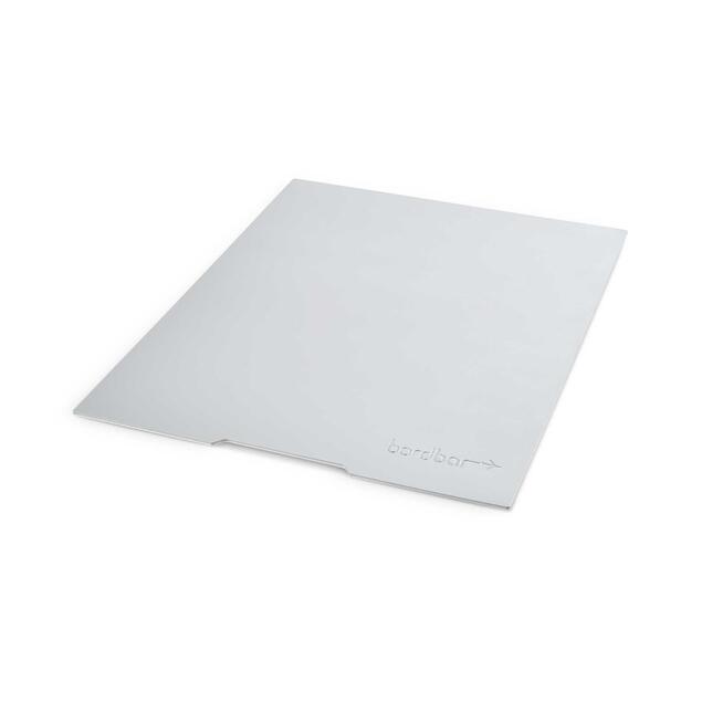 Silberne Bordbar Ablageplatte als Zubehör für Kaffee Equipment Sets, für Ordnung und Schutz.