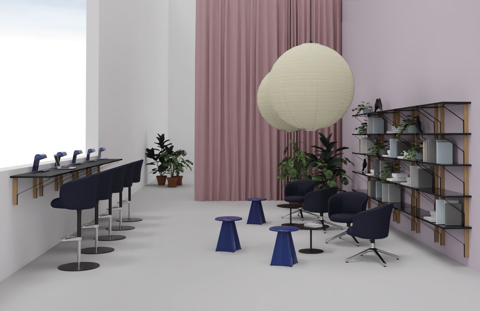 Mikado Armchair High Sessel / Barhocker Vitra