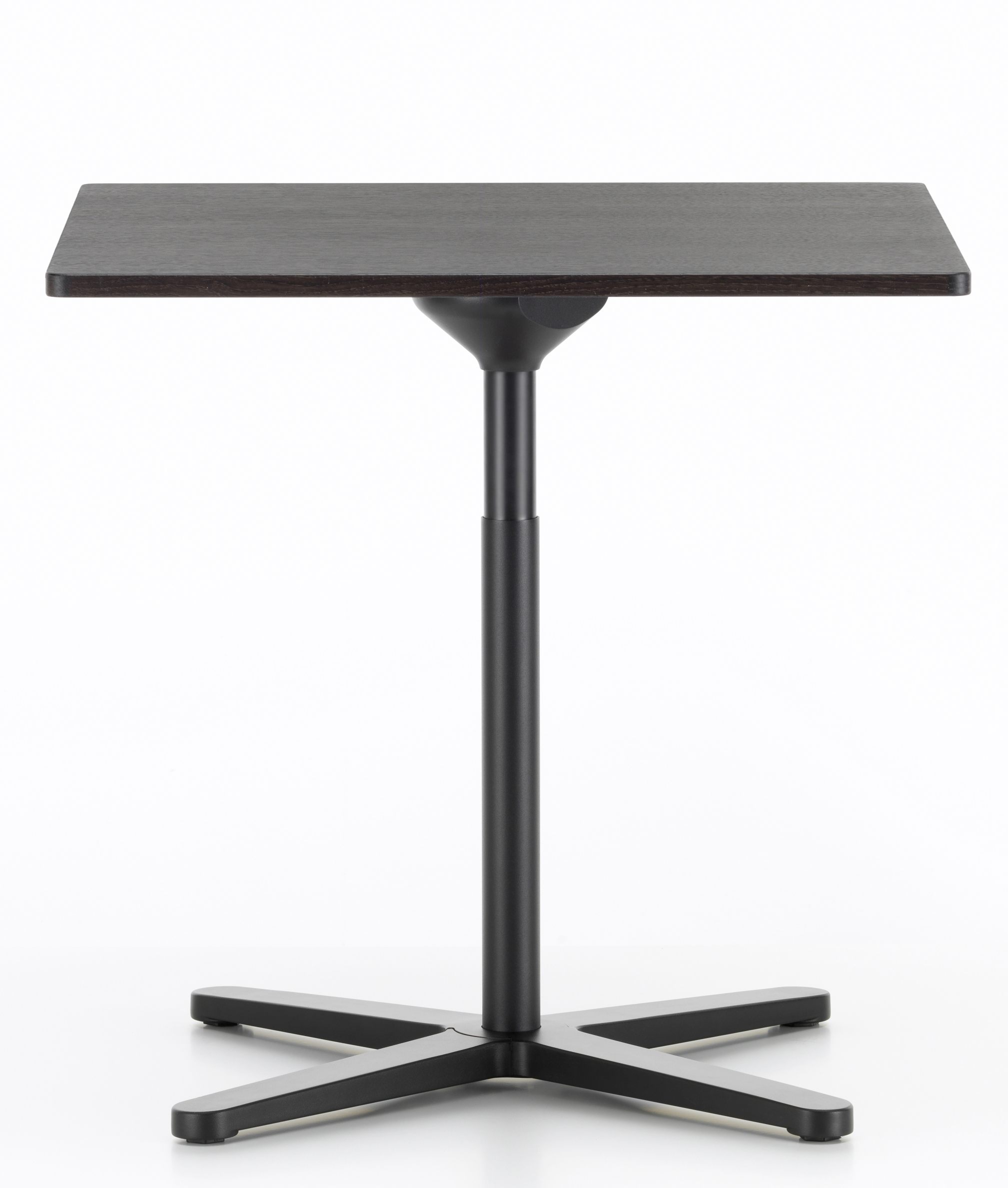Quadratischer Super Fold Table Faltbarer Tisch von Vitra mit dunkler Tischplatte und schwarzem Fuß.