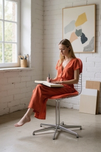 DKL-2 Wire Chair Stuhl mit Sitz und Rückenpolster Vitra