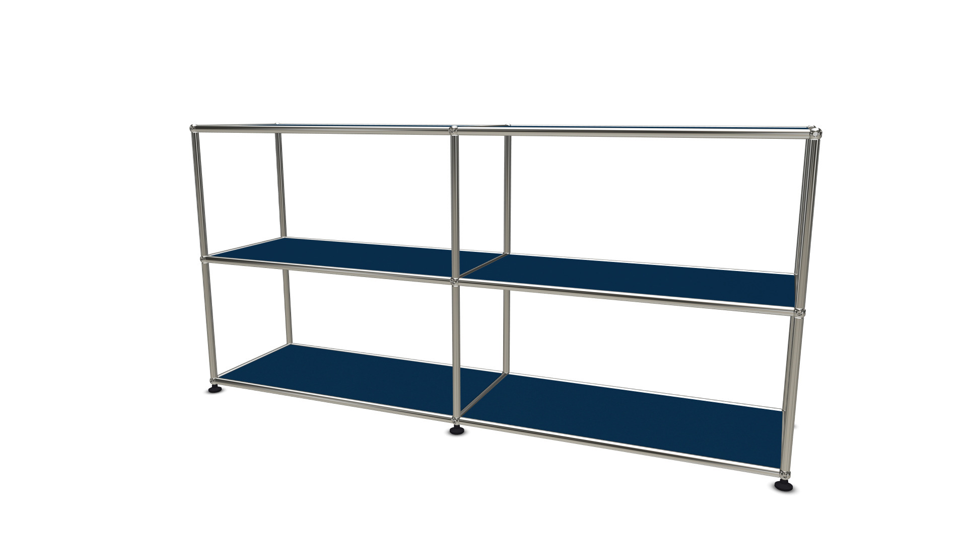 USM Haller Sideboard offen stahlblau