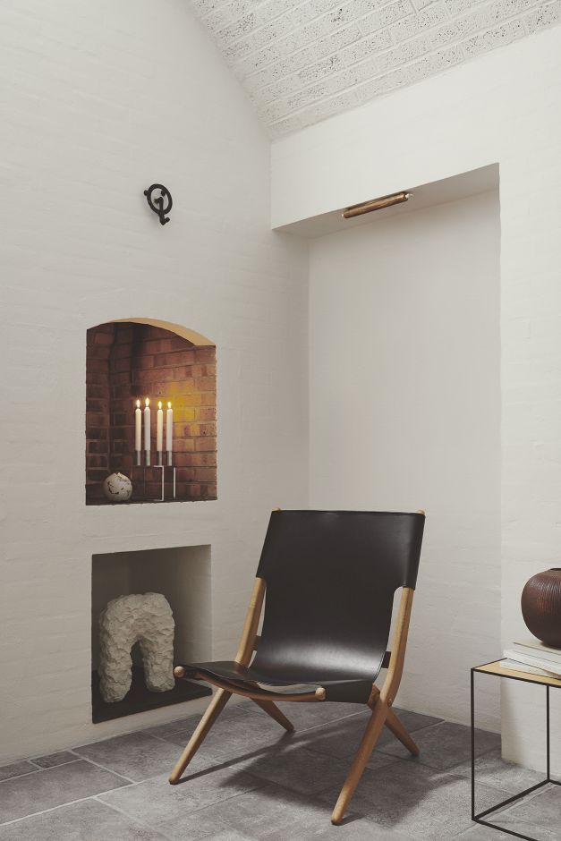 Saxe Chair Eiche geölt - Leder schwarz Audo