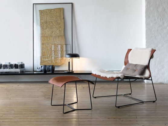 Cuoio Hocker Walter Knoll
