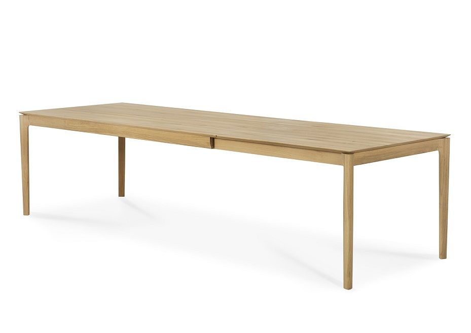 Ethnicraft Bok Esstisch aus Eiche, rechteckig, ausziehbar für Esszimmer und Küche.