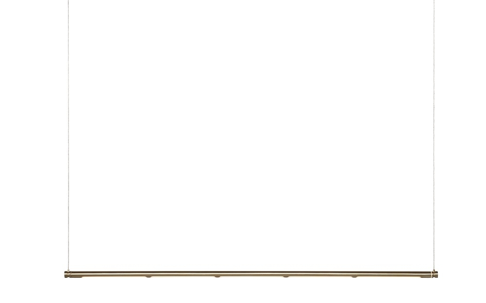 Oneline Lampe von Fritz Hansen: Moderne Hängeleuchte aus Messing, minimalistisches Design.