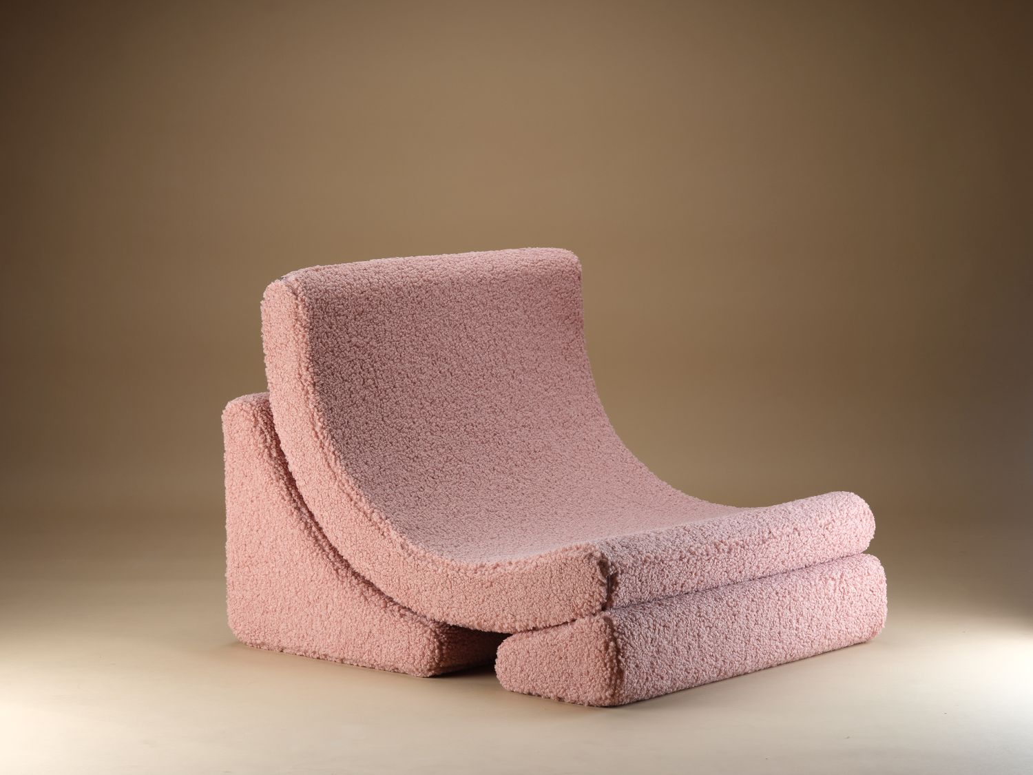 Mond Kindersessel Teddystoff Guave Wigiwama