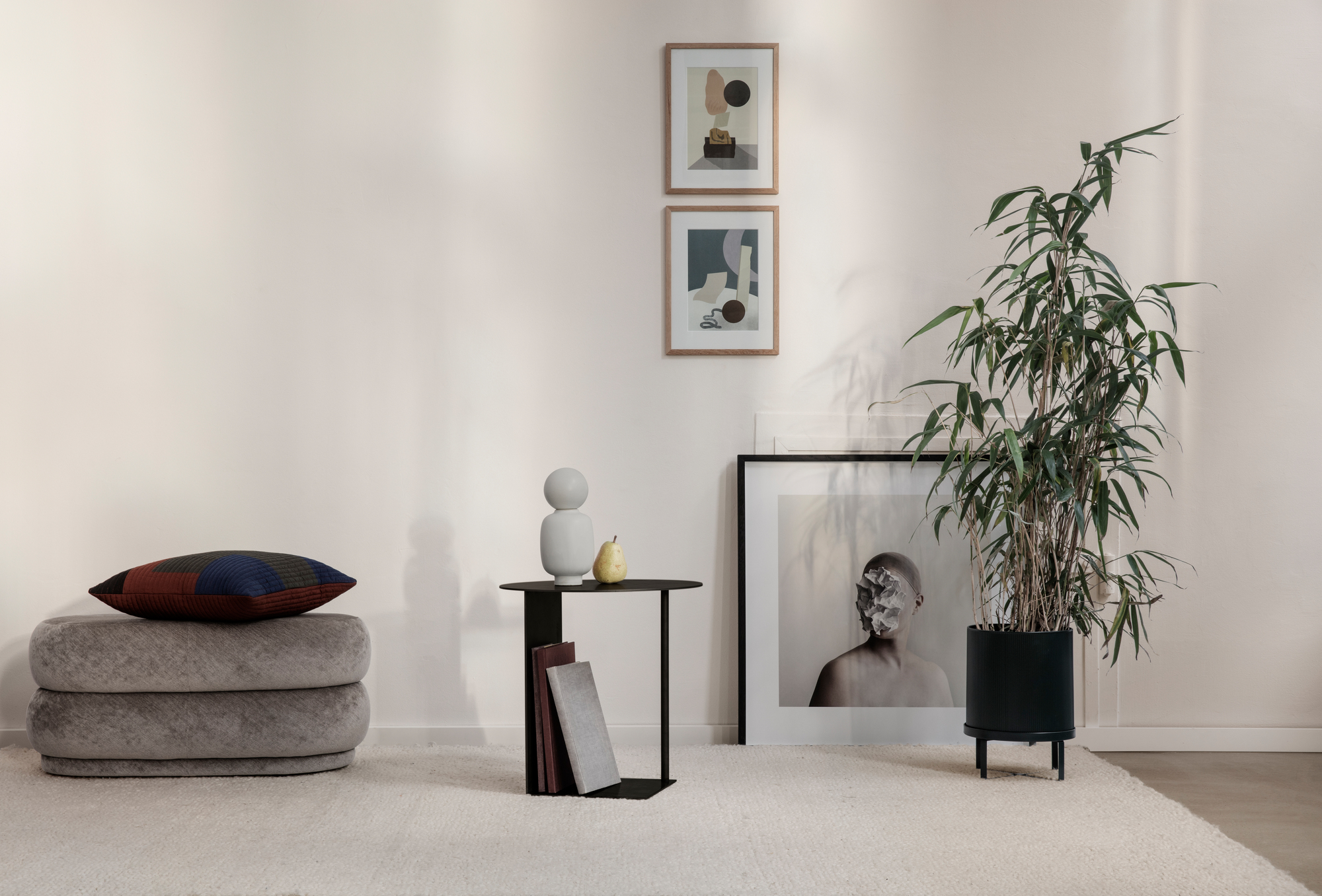 Bau Pot Blumentopf Groß Ferm Living Schwarz