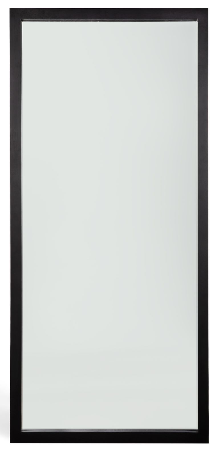 Rechteckiger Spiegel mit schwarzem Eichenrahmen von Ethnicraft. Moderner Wandspiegel für Badezimmer, Flur oder Wohnzimmer.