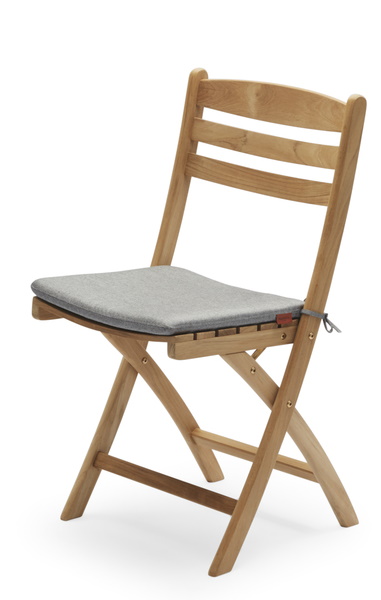 Selandia Stuhlkissen: Graues Sitzkissen für Skagerak Outdoor Stuhl aus Esche. Gartenmöbel Zubehör.