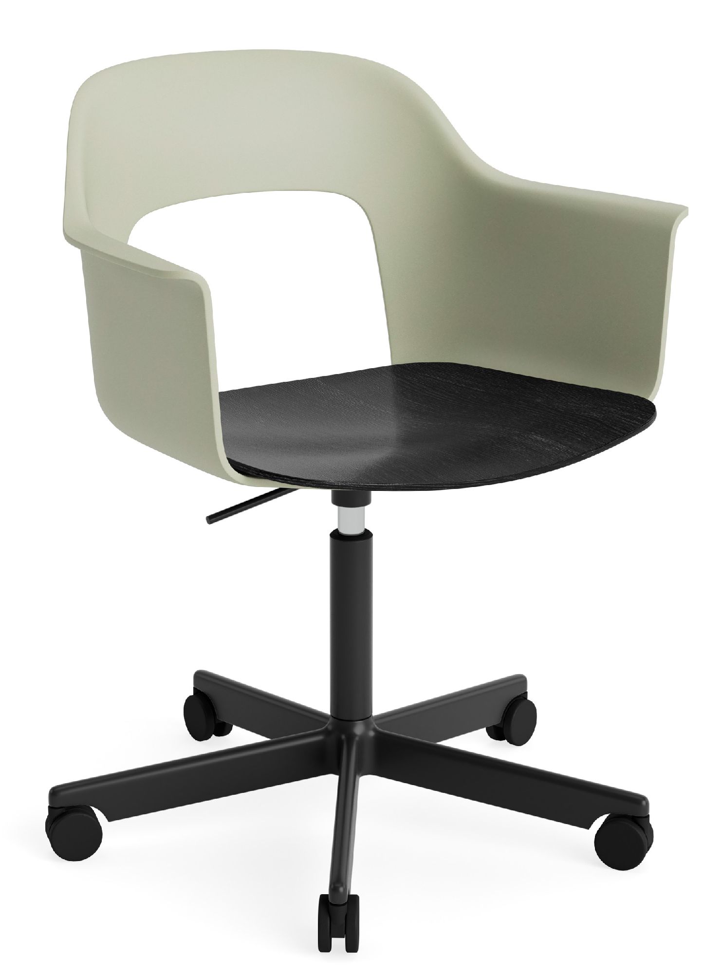 Layout Armchair 242 Armlehnstuhl 4-Sternfuß Gasfeder mit Drehfunktion Hay