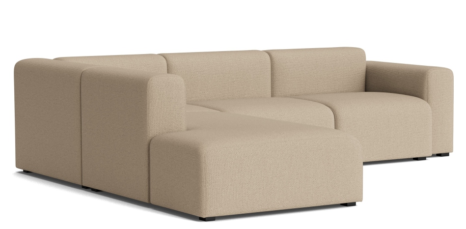 Mags Sofa Corner Combination 2 Low Armrest mit Armlehne links Hay Stoff Maglia warmgrau