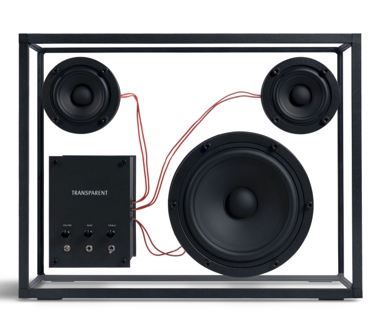 Transparenter Lautsprecher Transparent Rot