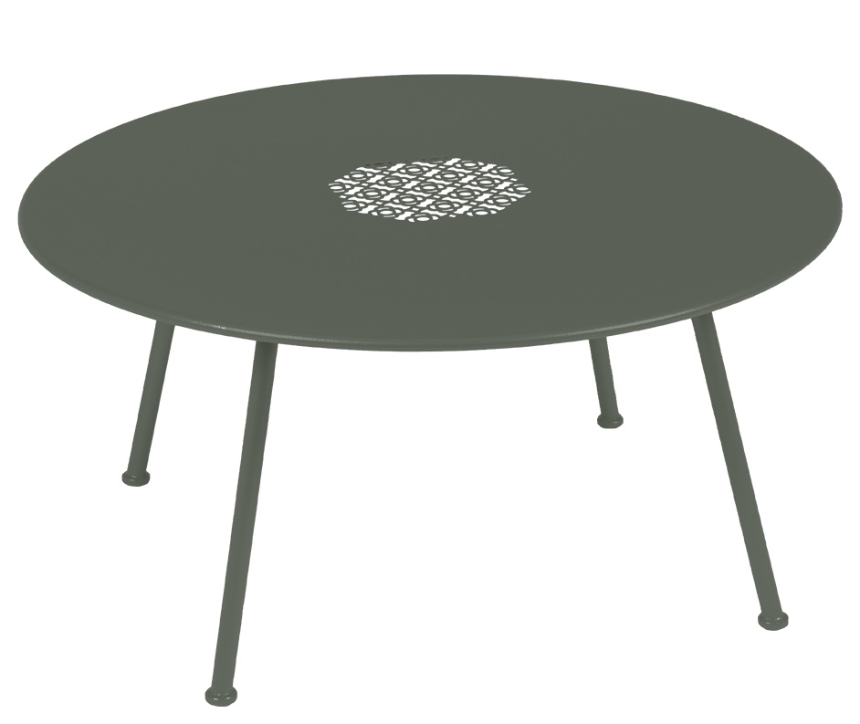 Lorette niedriger Outdoor Beistelltisch / Couchtisch Ø 80 cm Fermob