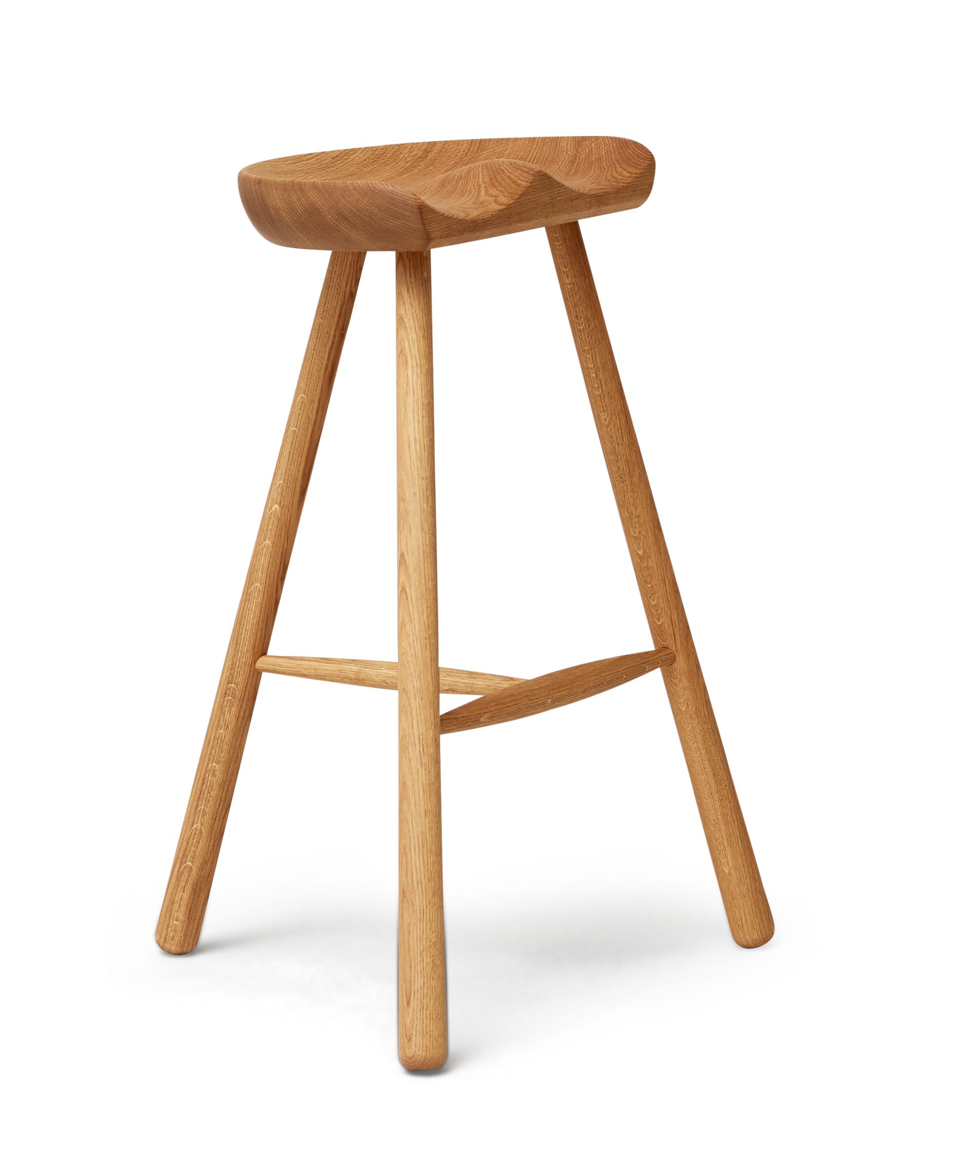 Shoemaker Chair No. 68, geölte Eiche, von Form & Refine. Hocker aus Holz.