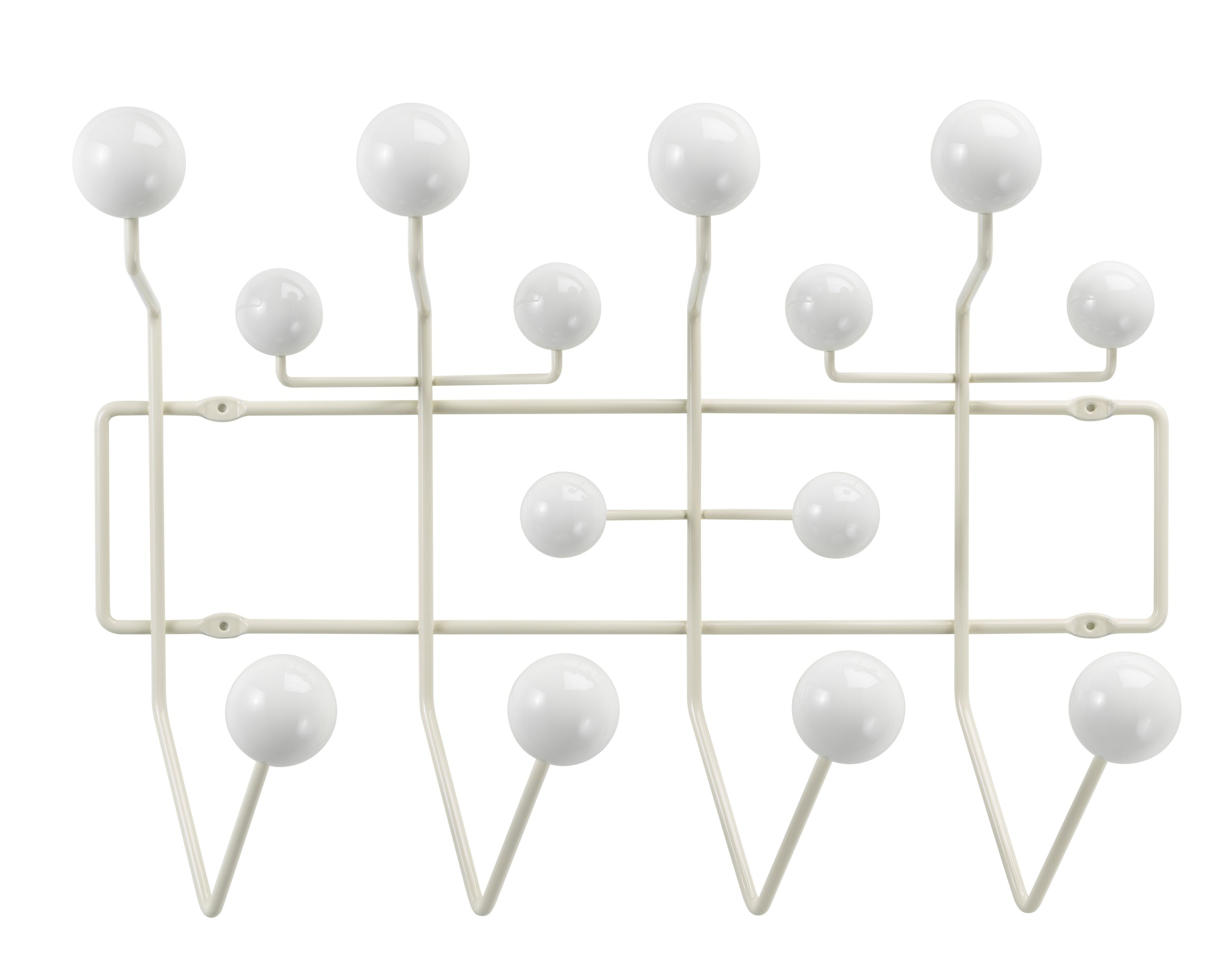 Eames Hang it all Garderobe Warmweiss Vitra