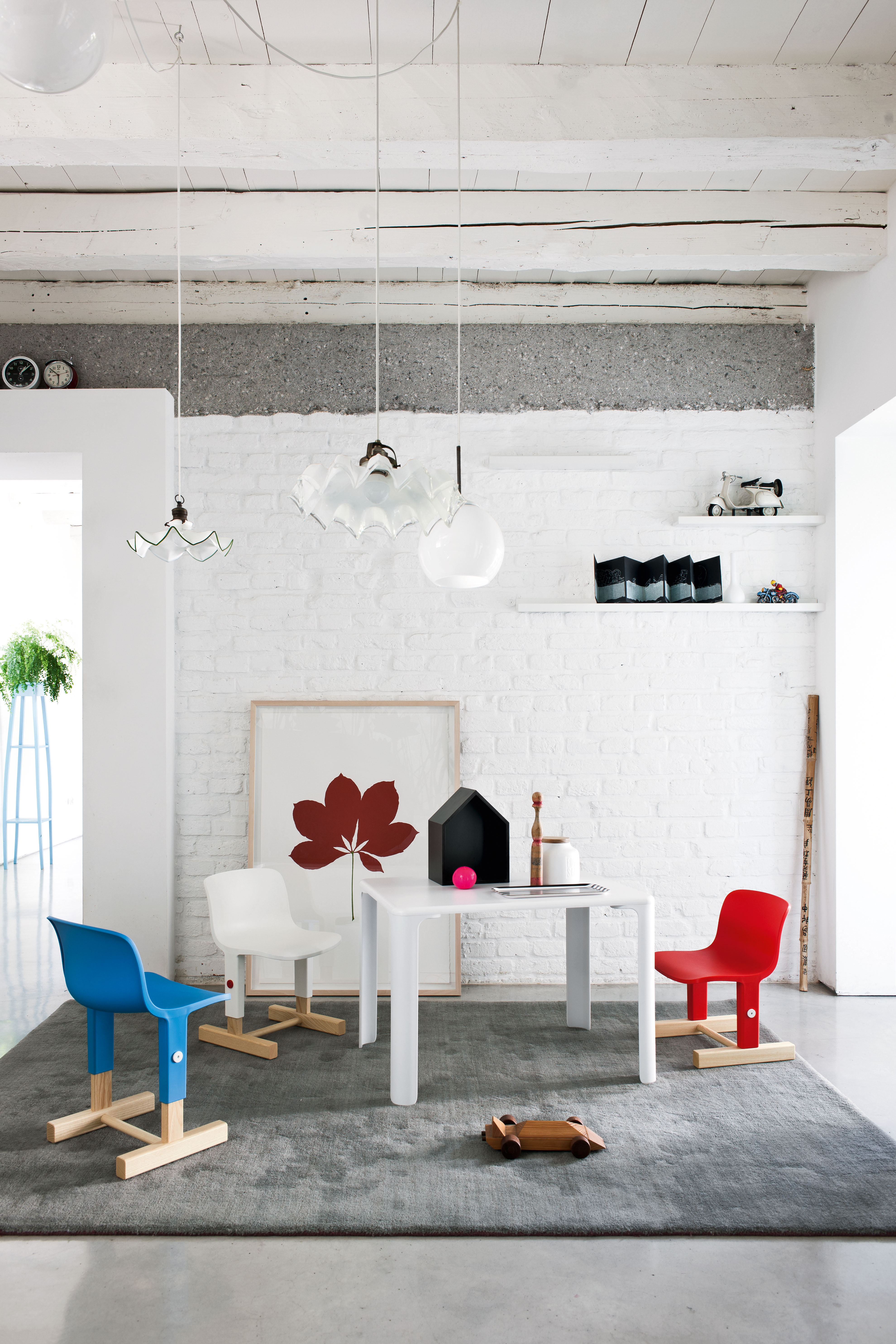 Little Big Chair Kinderstuhl höhenverstellbar Magis Orange