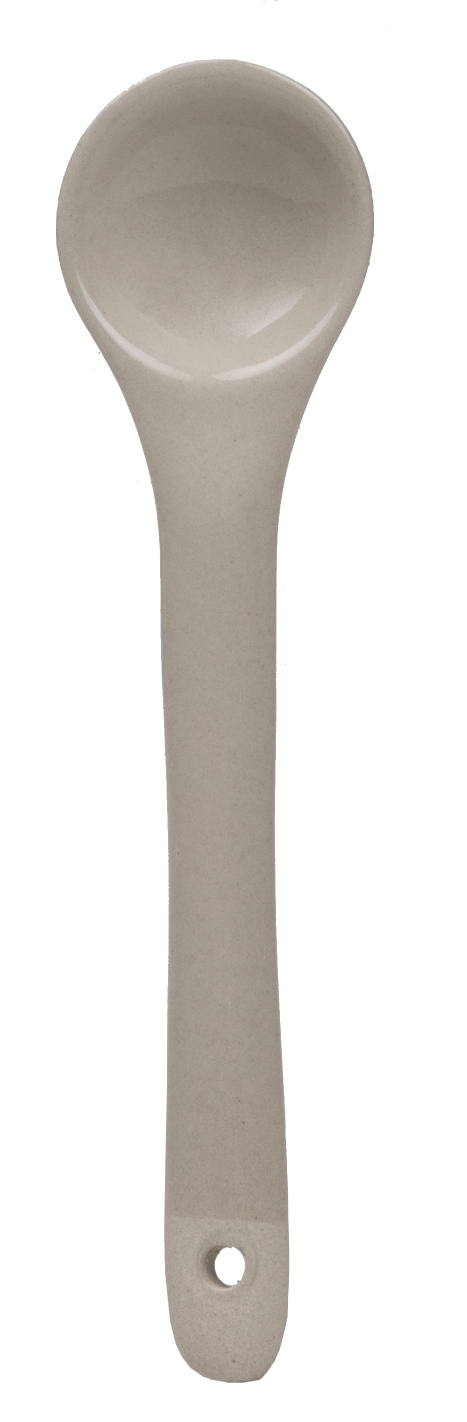 Beige Keramik Soßenlöffel aus der Räder Dining Tischbotschaften Kollektion, ein Einzelstück für stilvolles Servieren.