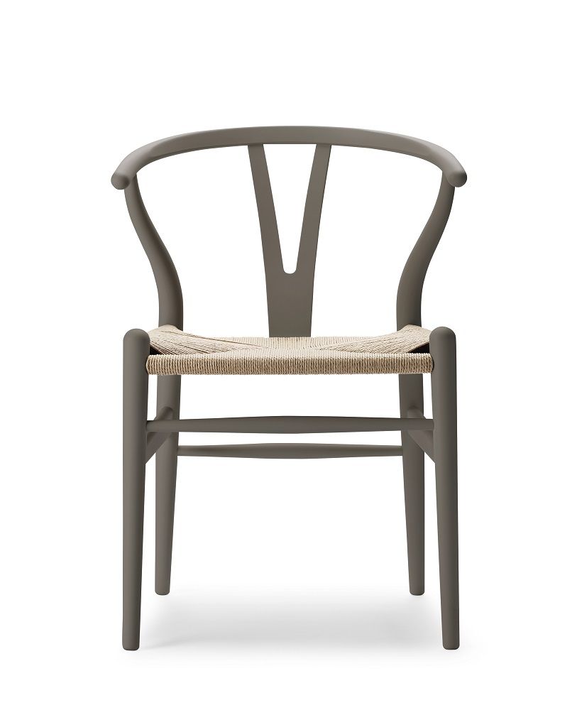CH24 Wishbone Chair Stuhl in Slate Grau von Carl Hansen & Søn. Designstuhl.