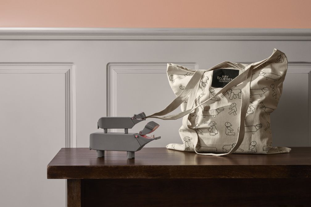 Flusspferd liliput grau Kay Bojesen