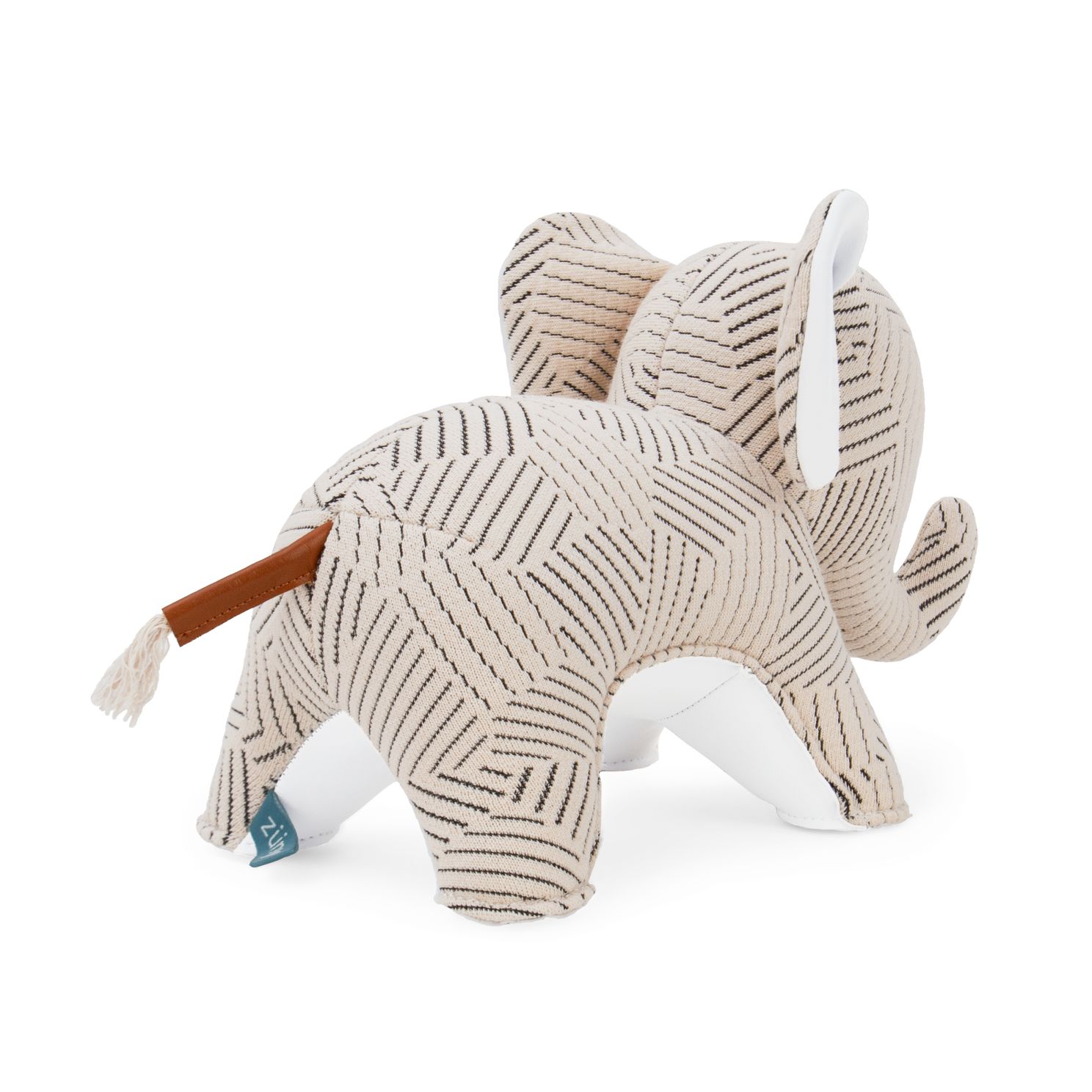 Buchstütze Elefant Abby Razzle Dazzle weiß Züny x KVADRAT