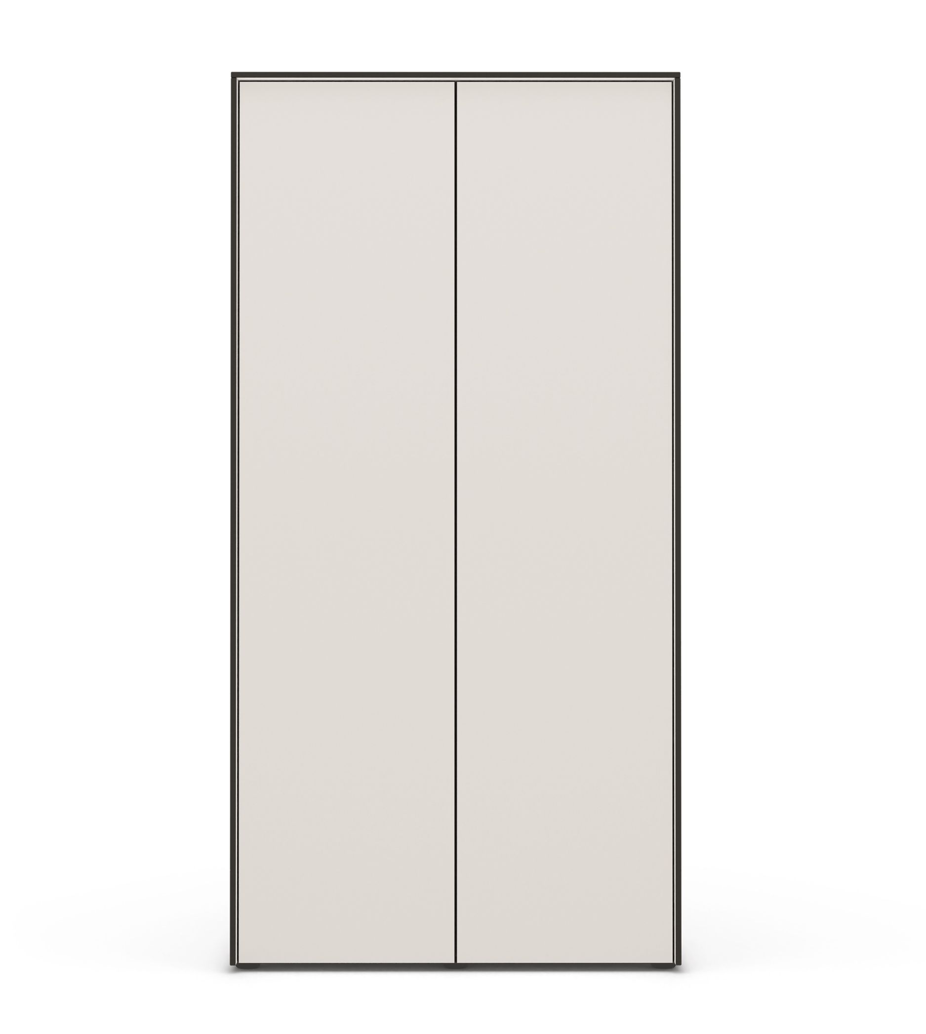 Ordo Gartenschrank in Taupe von Conmoto: Moderner Outdoor-Schrank mit zwei Türen für Garten und Terrasse.