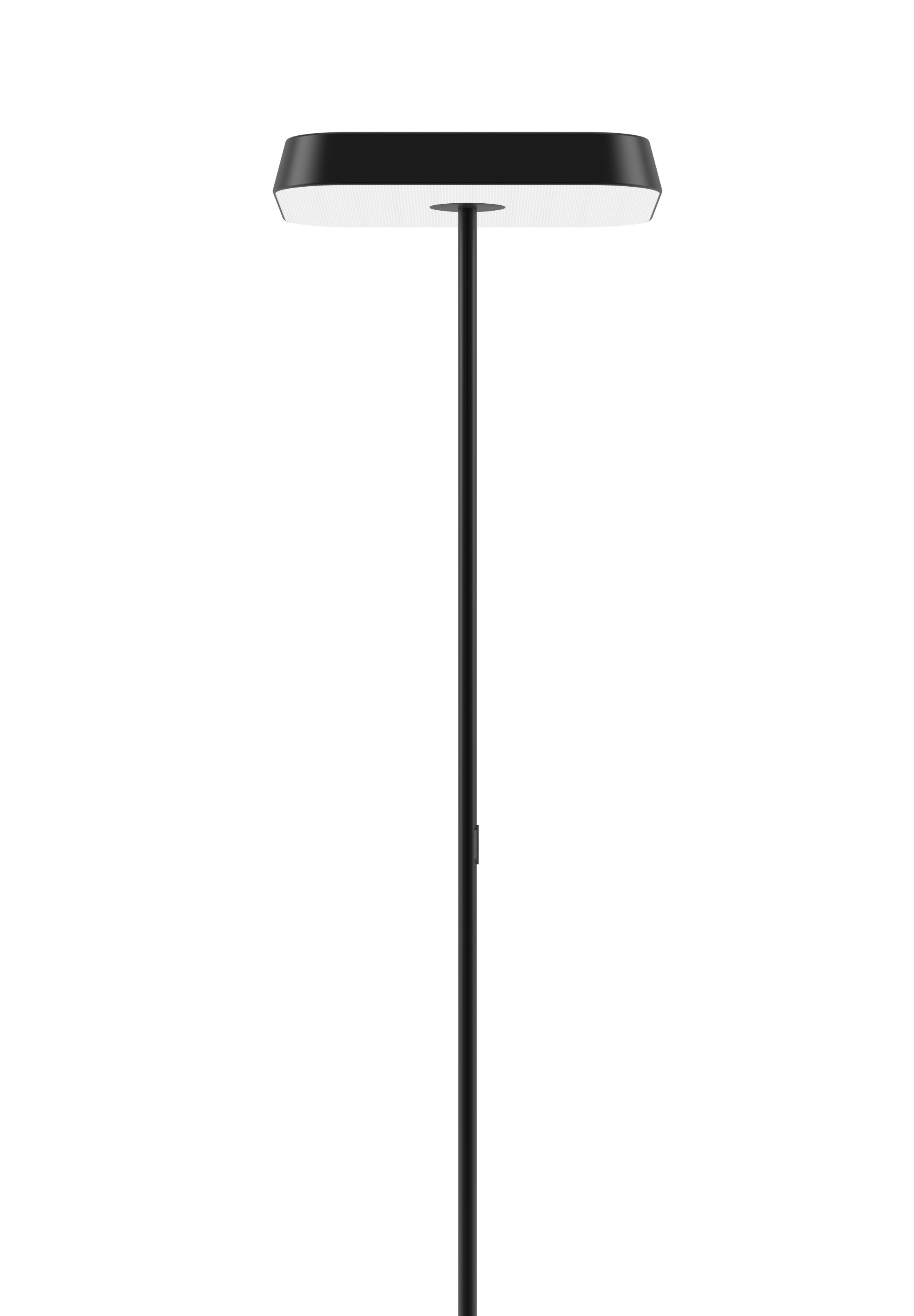 Schwarze Koi-Q Tischleuchte für USM Haller von Belux mit 4000K Lichtfarbe.