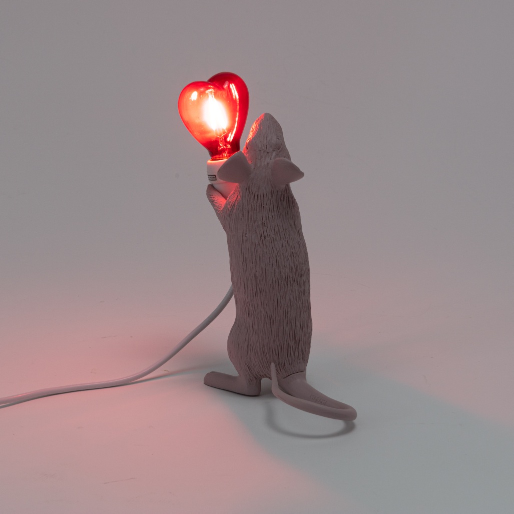 Mouse Lamp Step Love Edition USB Tischleuchte Seletti