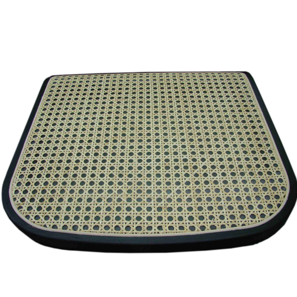 Sitzfläche für Thonet Freischwinger S32/S64 mit Wiener Geflecht und schwarzem Rahmen. Ersatzteil für Stuhlreparatur.