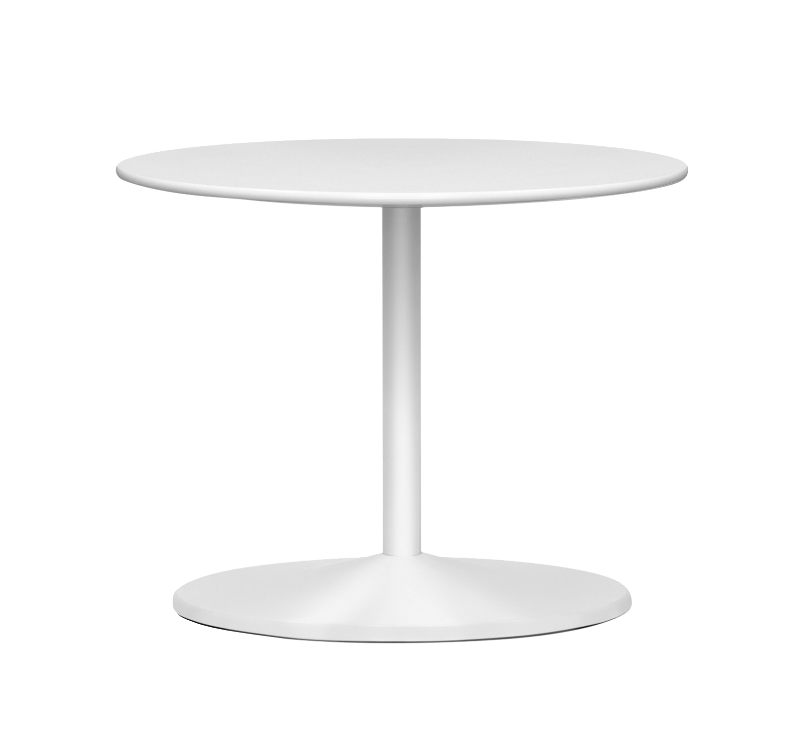 Weißer Panton Table Tisch von Montana, runder Beistelltisch für Wohnzimmer und Büro.