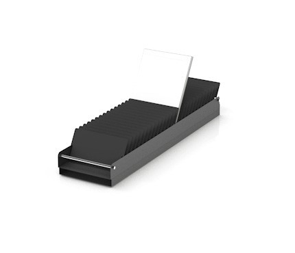 USM Haller Inos CD Einsatz 50 cm, Zubehör für modulare Möbel, zur Aufbewahrung von CDs.