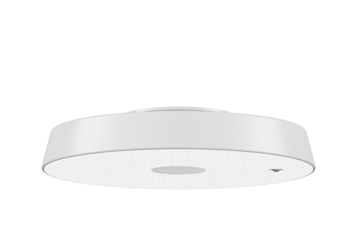 Weiße Koi-S Deckenleuchte von Belux mit 4000K Lichtfarbe, modernes Design für Innenräume.