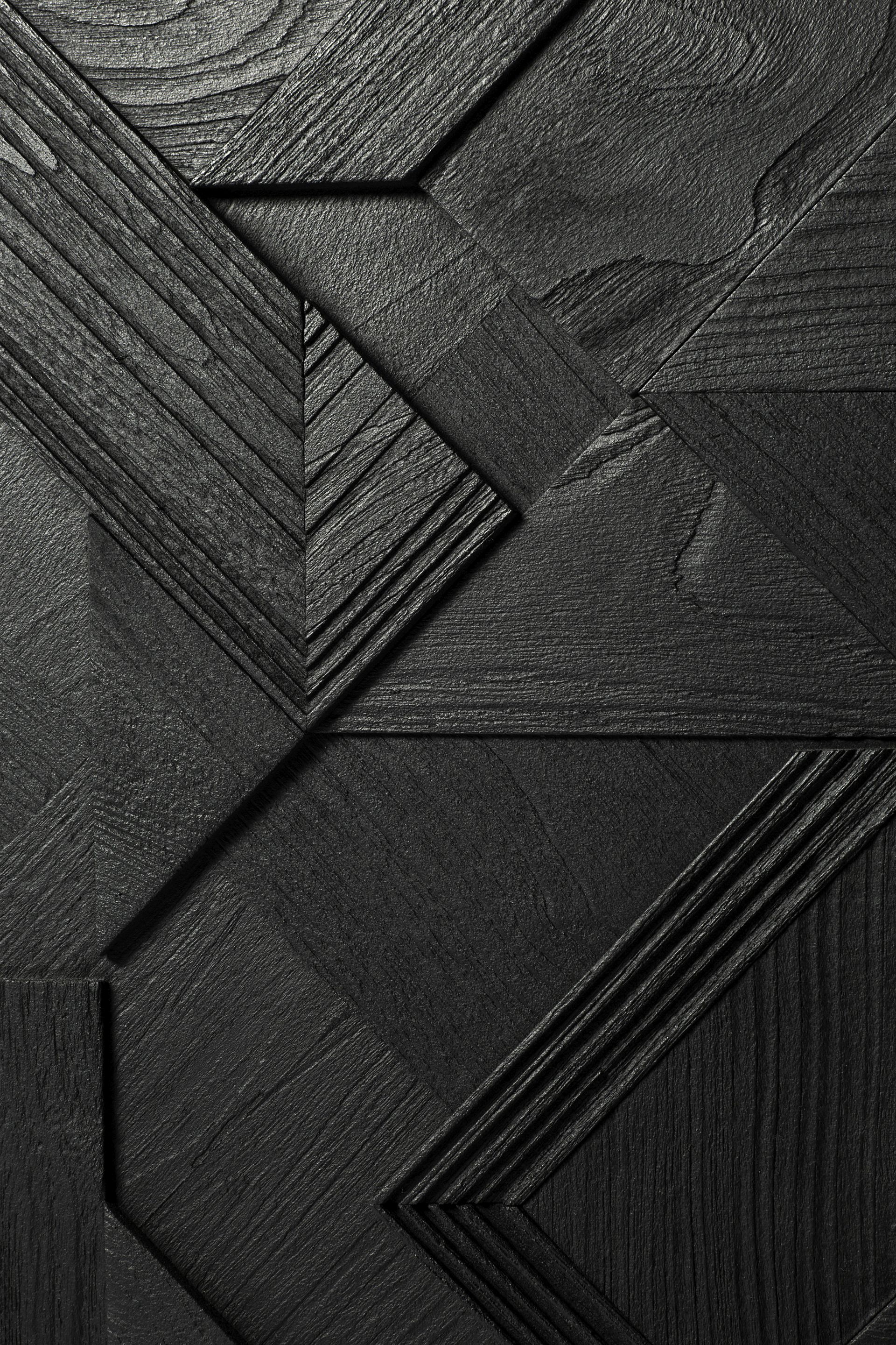 Graphic Teak Anrichte schwarz Ethnicraft