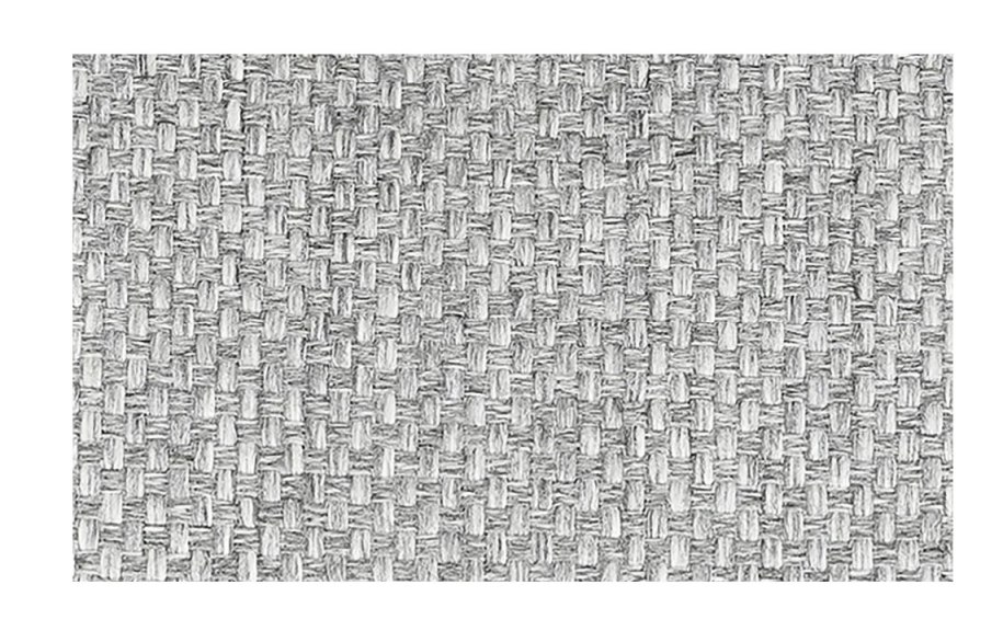 Detailaufnahme des grauen Stoffbezugs vom Blomus Grow Outdoor Kissen, 60x25 cm, Textur.