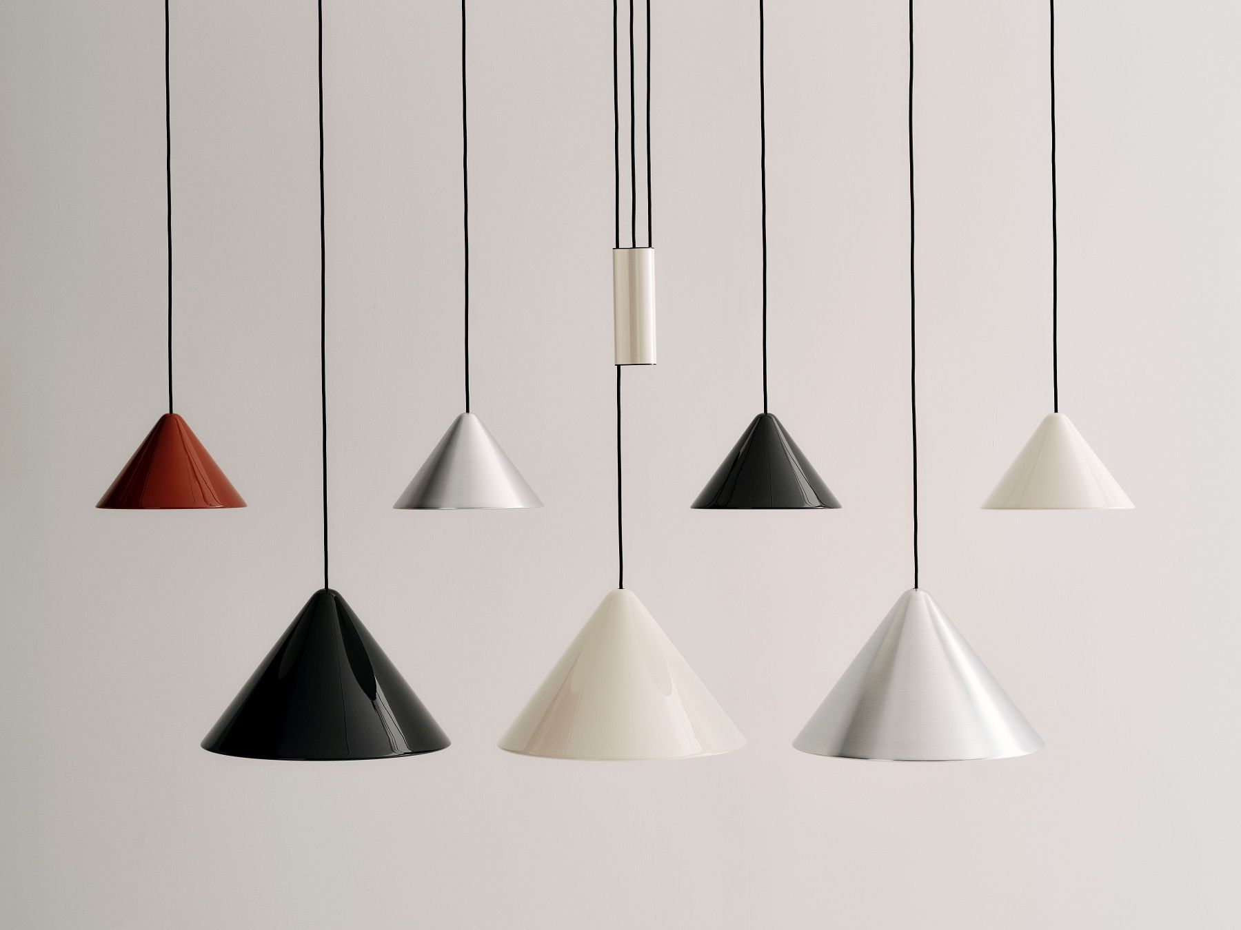 Compass Pendant 430 Pendelleuchte Aluminium brushed Hay