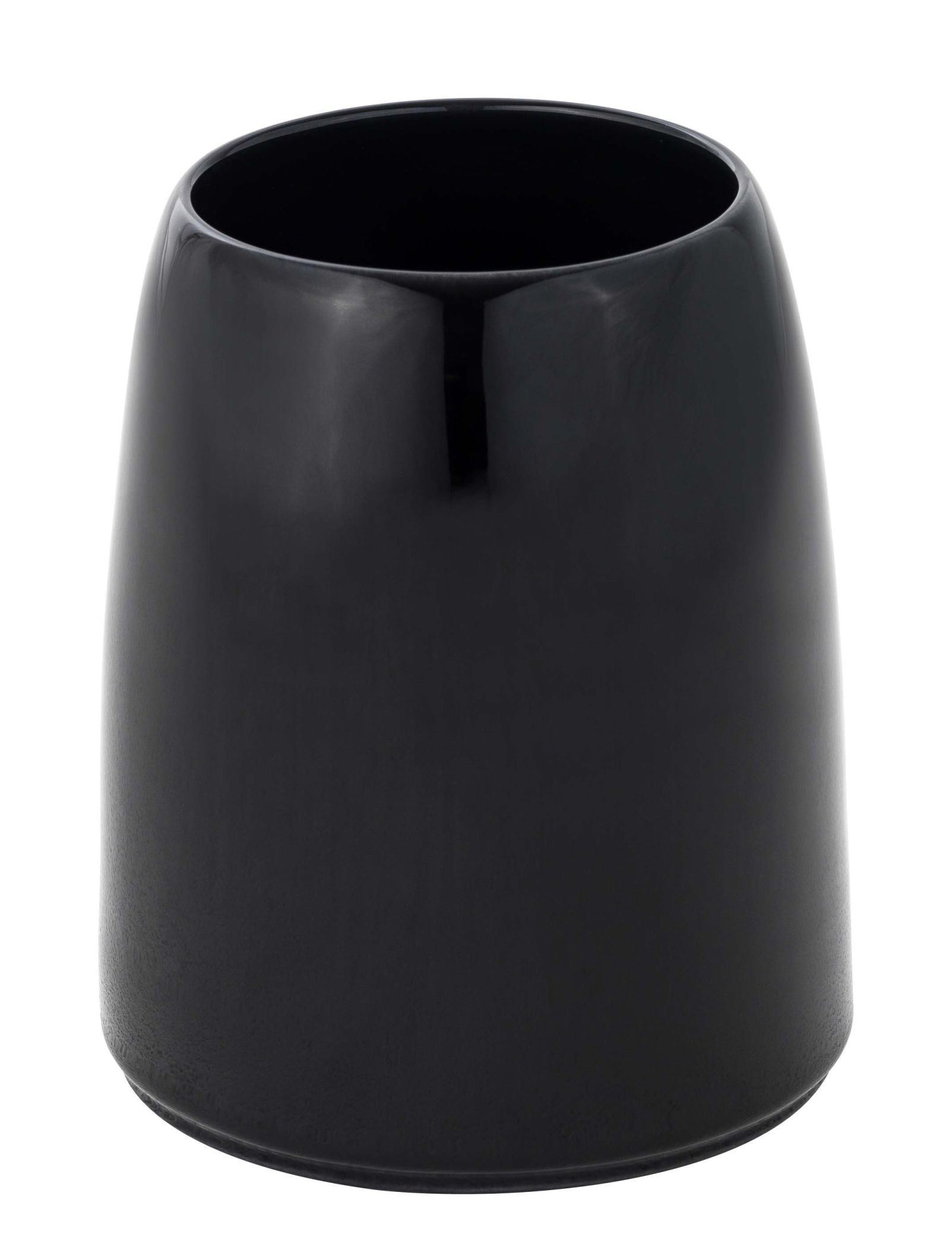 Schwarze Carla Vase von Schönbuch, moderne Dekoration für Wohnzimmer und Flur. Zeitloses Design.