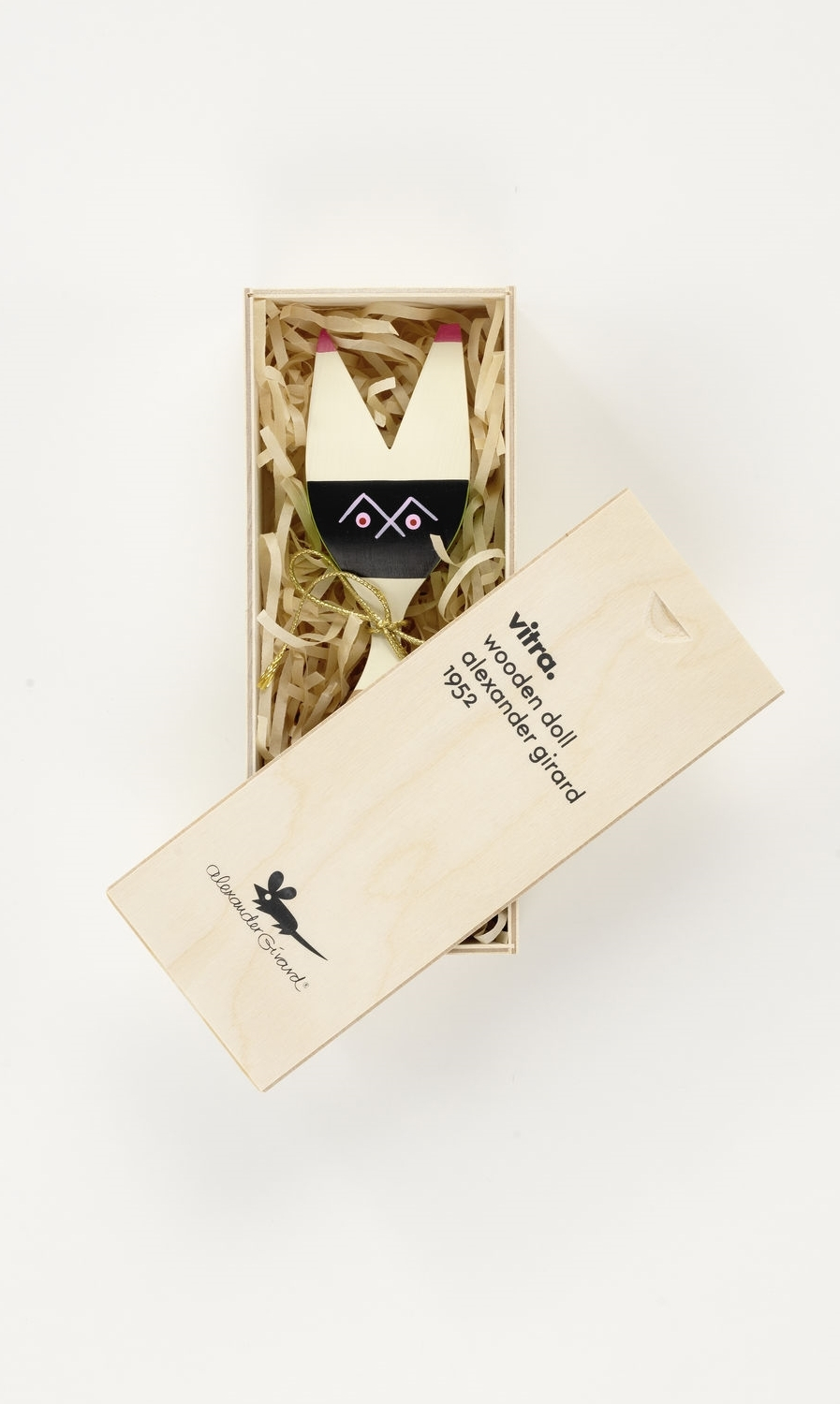 Vitra Wooden Doll No. 9 in Holzschatulle, dekorative Holzfigur für Kinder und Sammler.