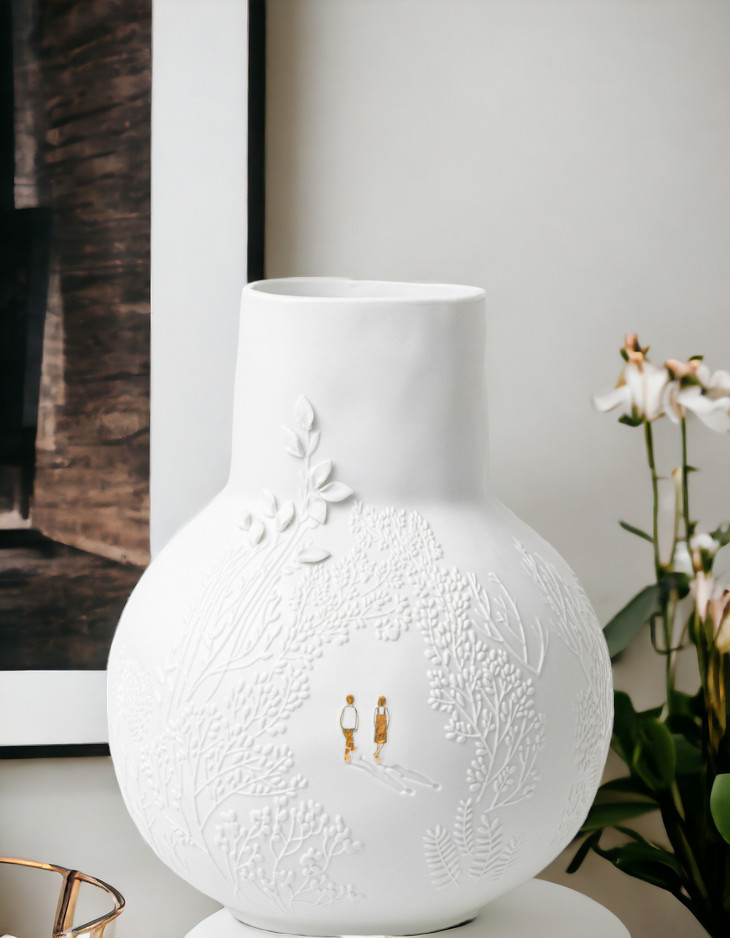 BG dankbar Vase Parkspaziergang Räder