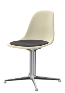 Eames Fiberglass Side Chair DSL mit Sitzpolster Vitra
