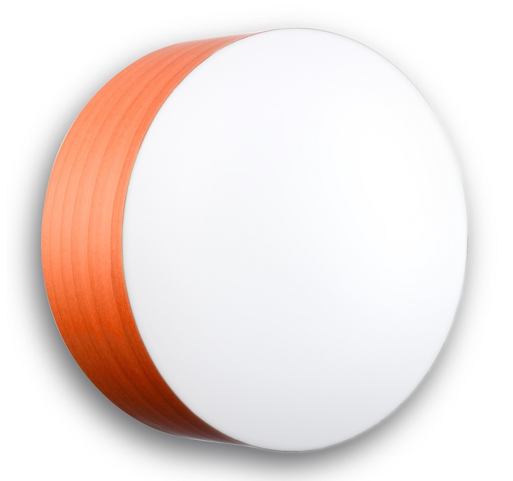 Gea G30 LED Leuchte: Runde Wandleuchte/Deckenleuchte in Orange von LZF Lamps für stimmungsvolle Beleuchtung.