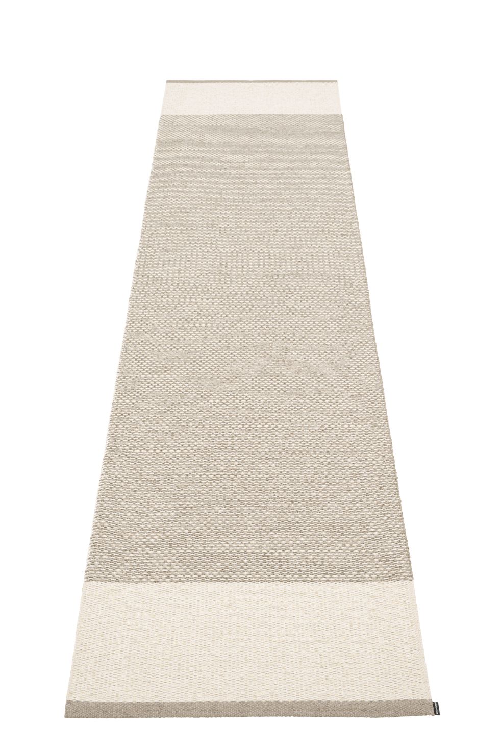 Pappelina Teppich "Edit" in Beige, 70x300 cm, gewebter Läufer für Flur und Küche.
