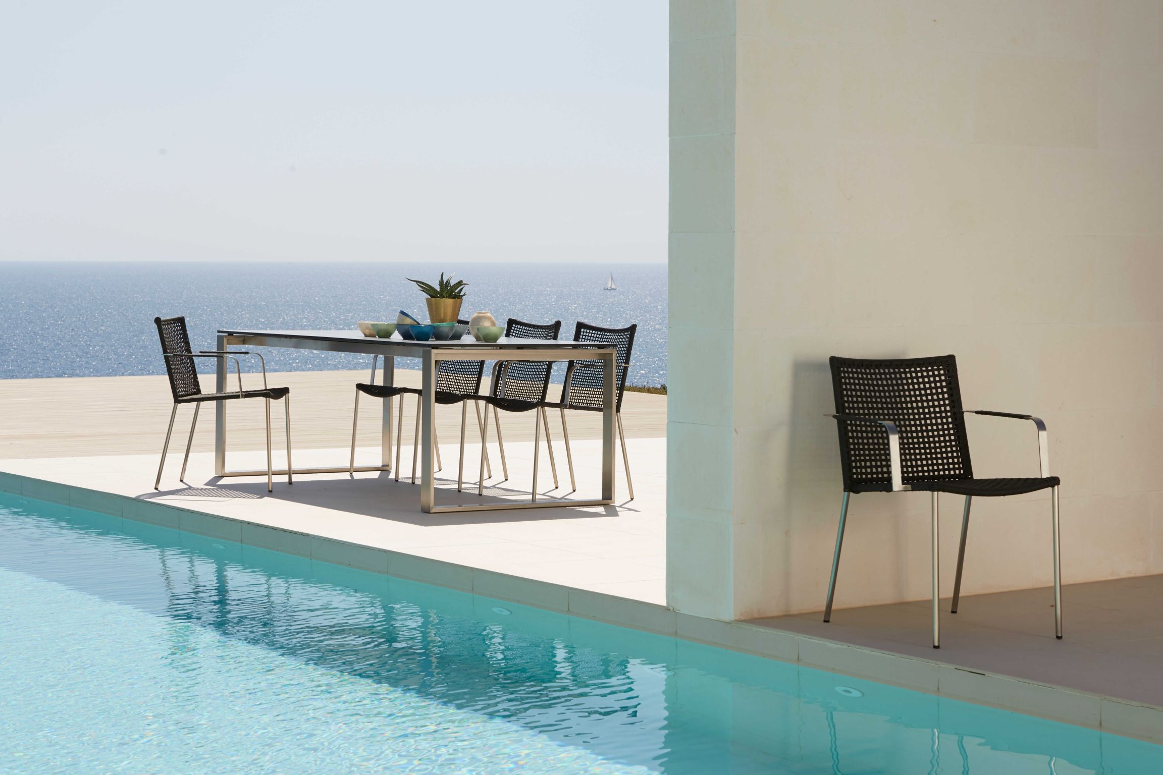 Straw Outdoor Armlehnstuhl Cane-Line