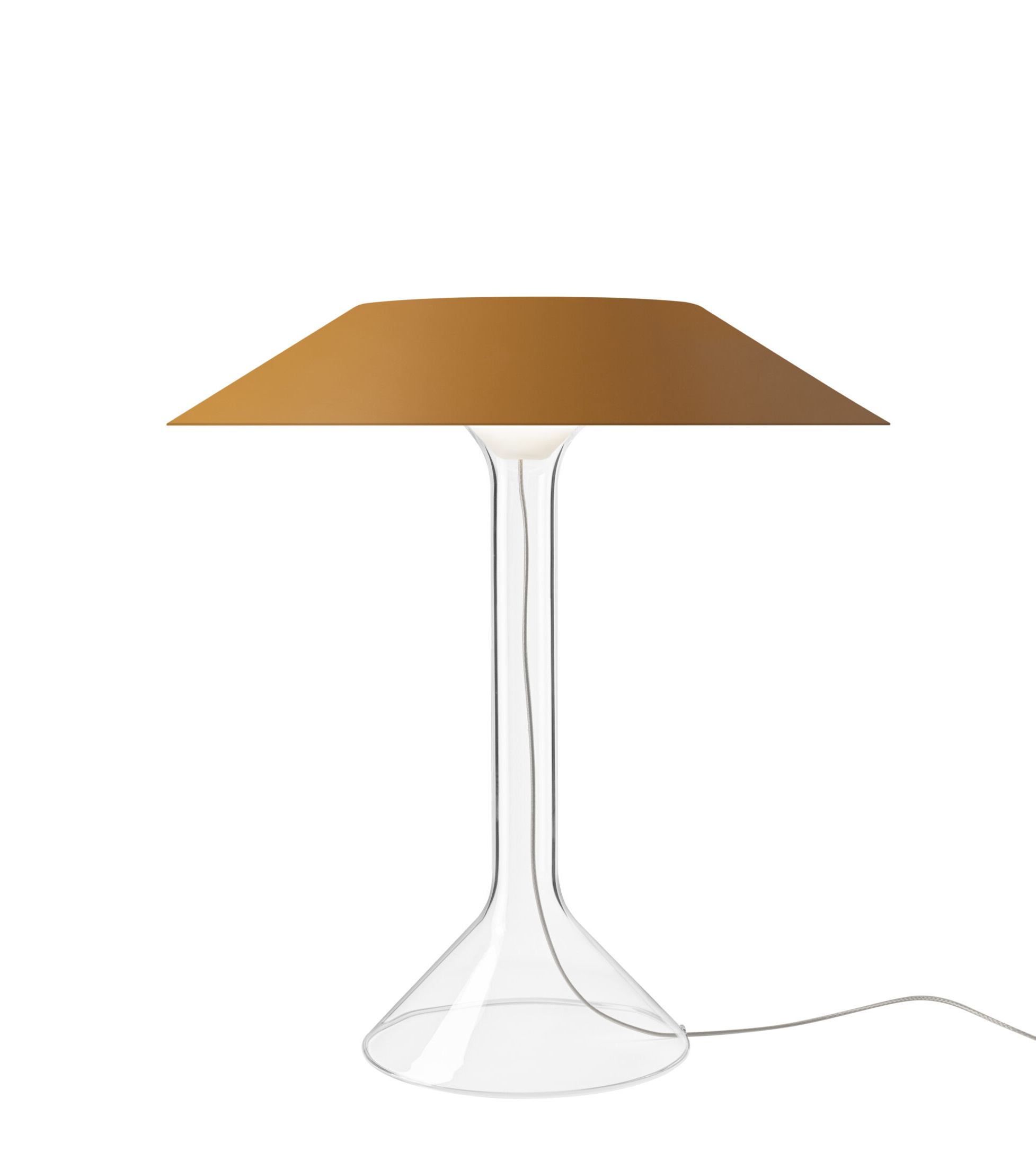 Chapeaux Tischleuchte Metall Ocker Foscarini