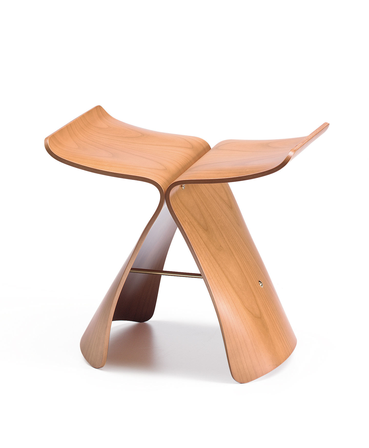 Butterfly Stool Hocker aus Palisanderholz von Vitra: Design Hocker mit geschwungenen Holzformen.